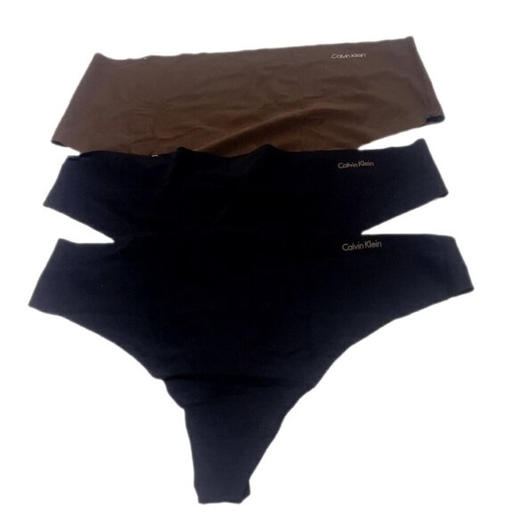 NNT Calvin Klein thong seamless lightweight slim comfy all day underwear panty L - Picture 2 of 2